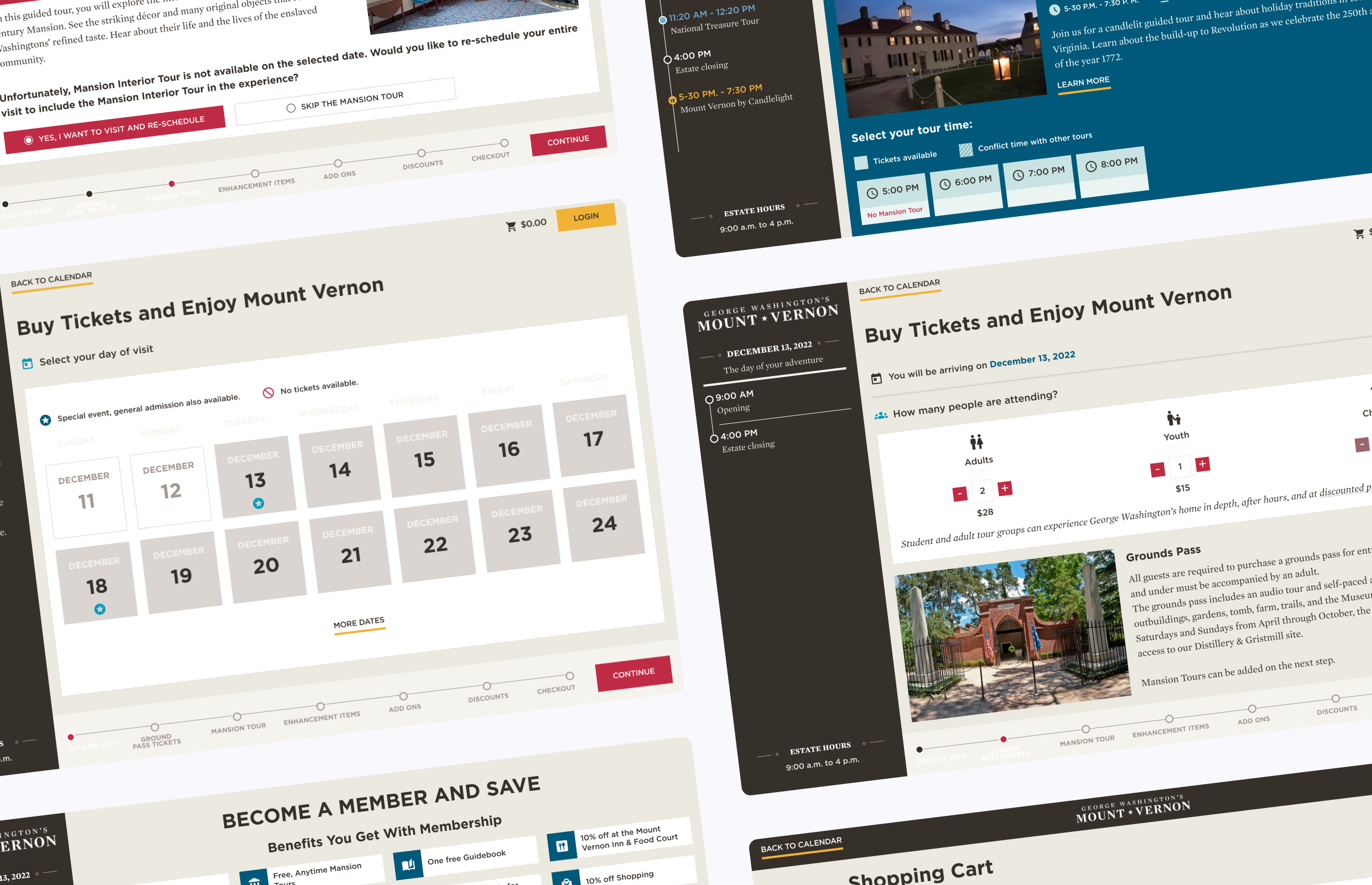 Visitor planning and Tessitura-integrated transactions