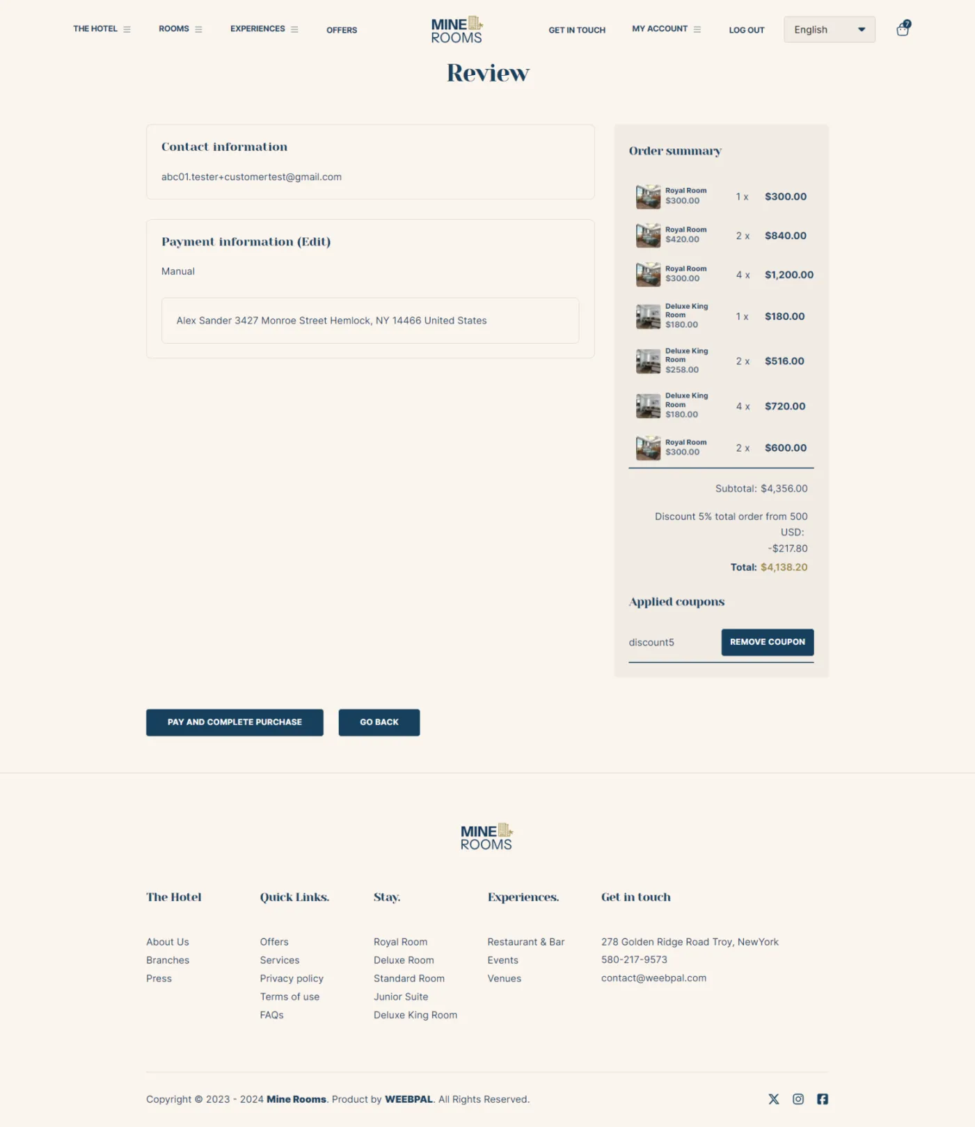 Review Payment