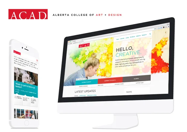 Alberta College of Art + Design (ACAD) Responsive Design