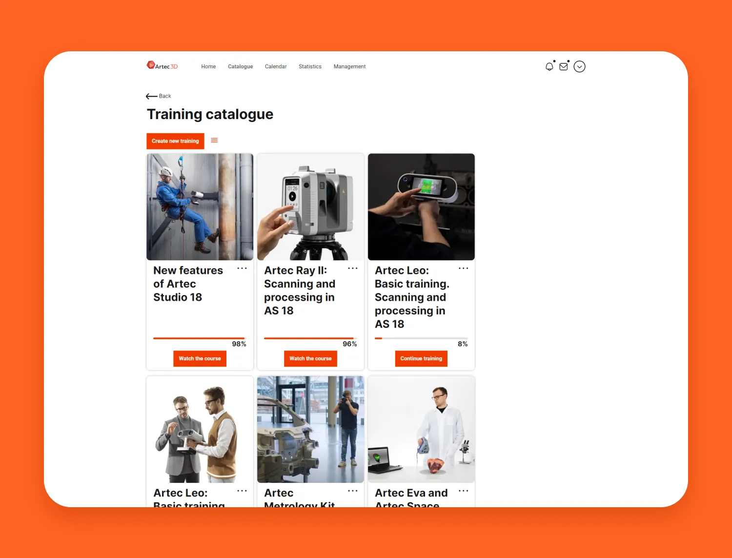 Training catalogue