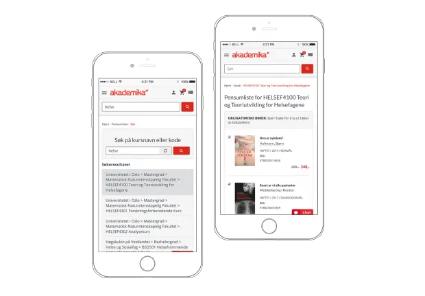 Akademika.no  - Ecommerce bookstore
