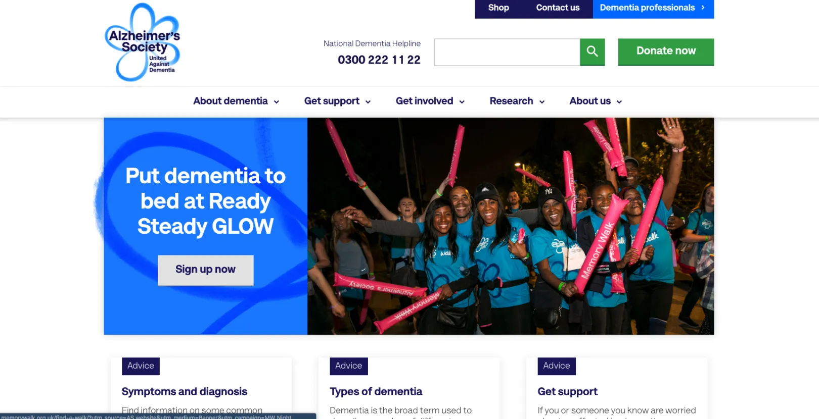 Alzheimer's homepage