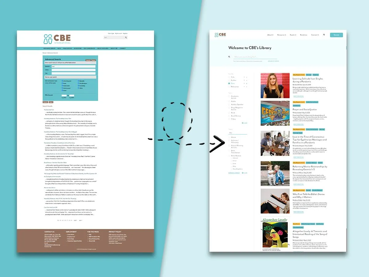 CBE Migration Drupal 7 to Drupal 8 - Desktop
