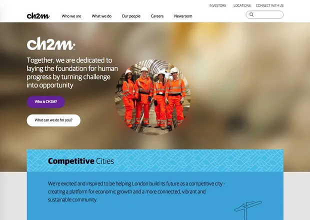 CH2M Home Page Screen Shot