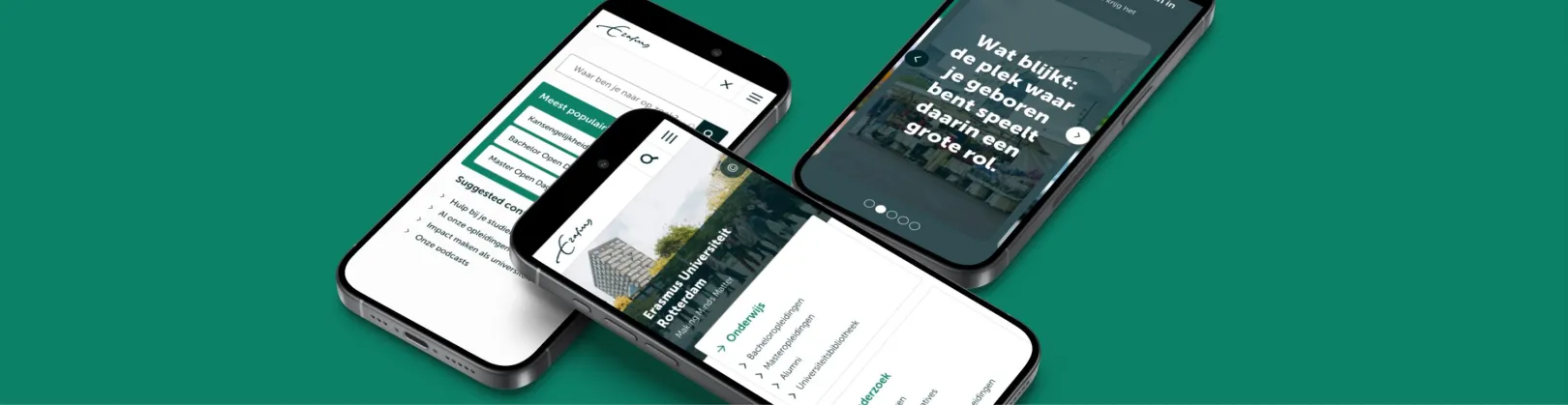 Website Platform Erasmus University Rotterdam