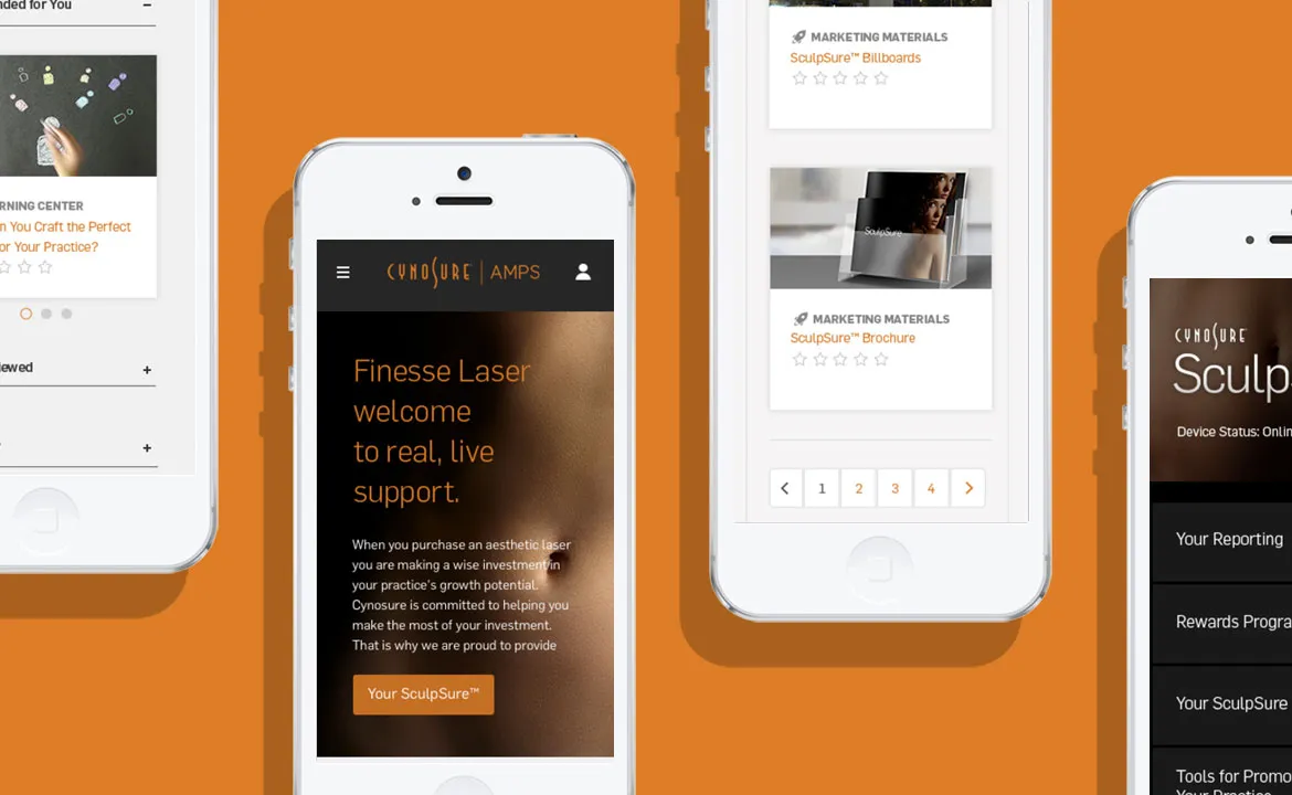 Cynosure's mobile experience, hosted on Drupal 7. 