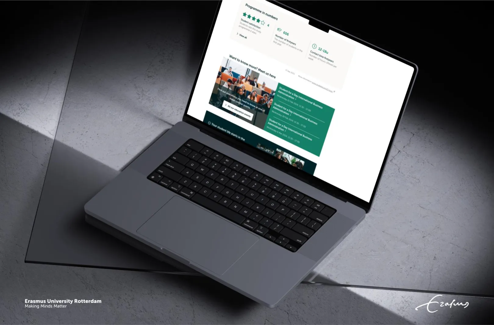 Website Platform Erasmus University Rotterdam