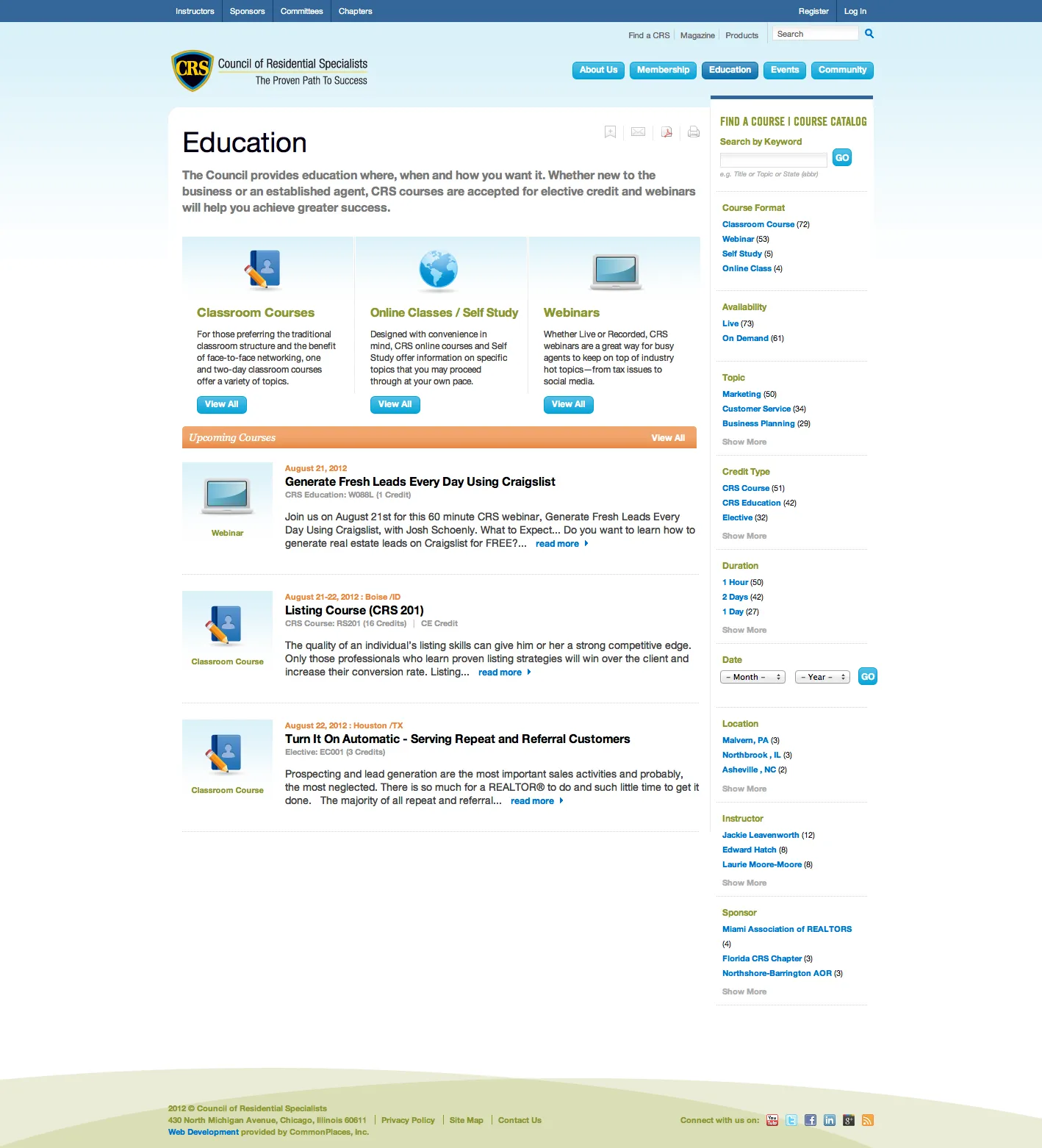 CRS Education Page