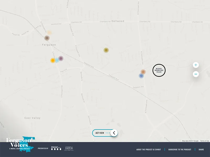 Ferguson Voices | Map