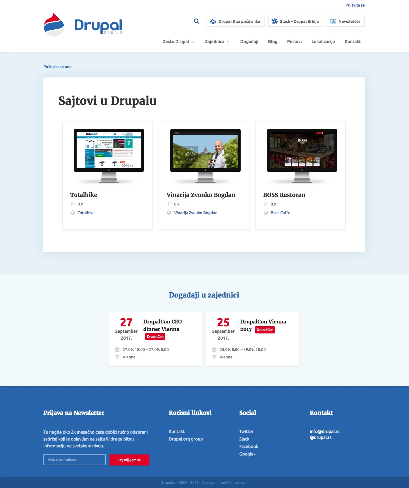 Feature Drupal sites