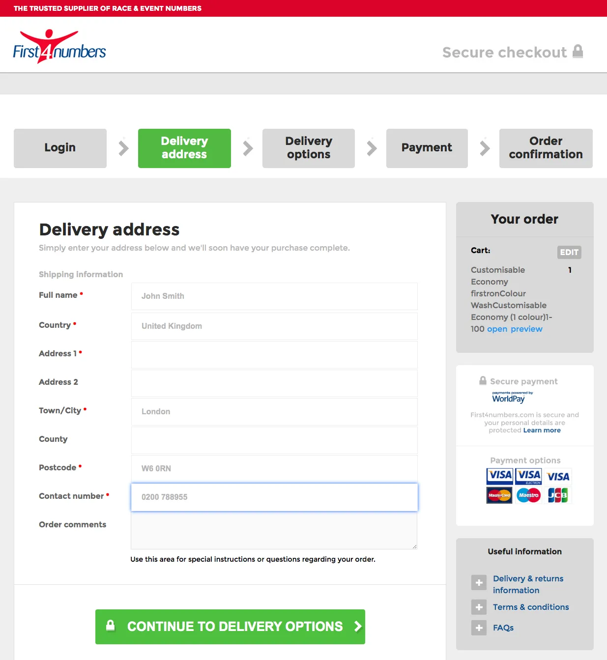 The multi-step checkout