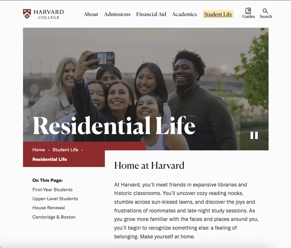Harvard Residential Life