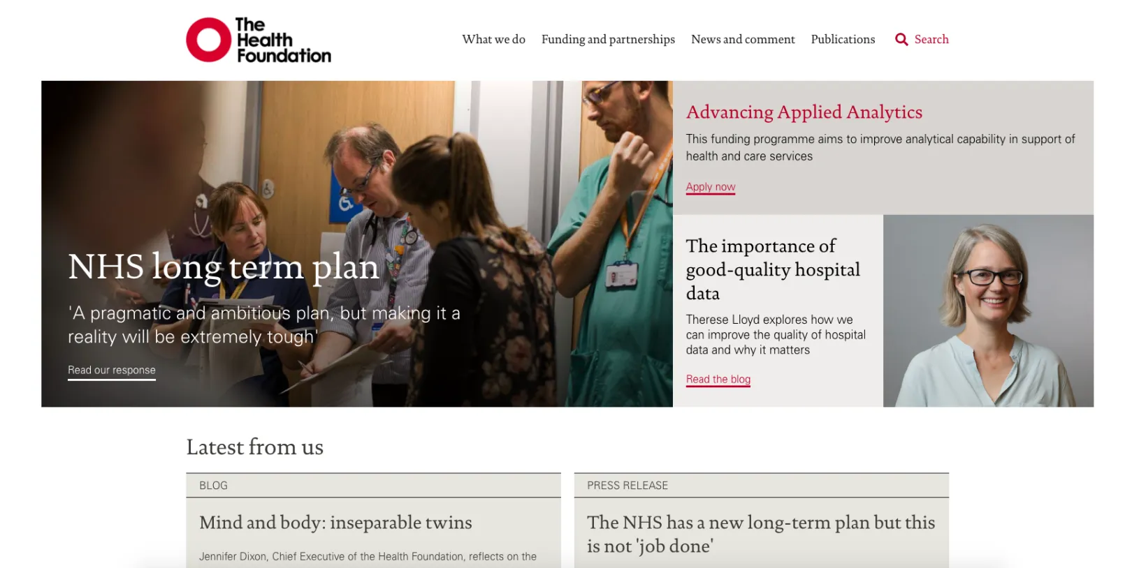 Health Foundation website