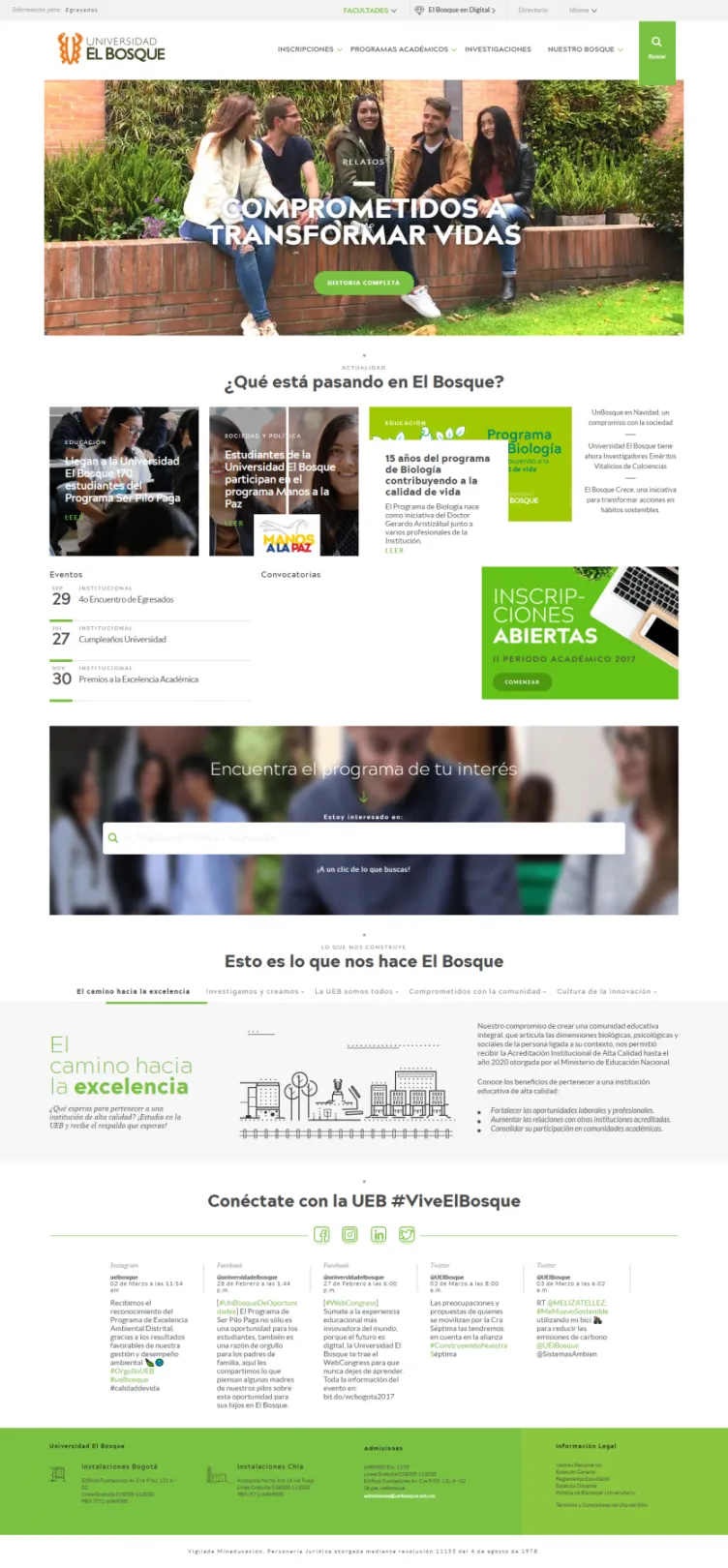 Home Universidad El Bosque - Drupal 8 - Seed EM