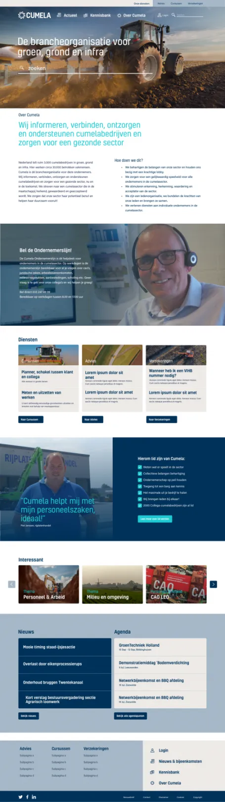 Home page for Cumela