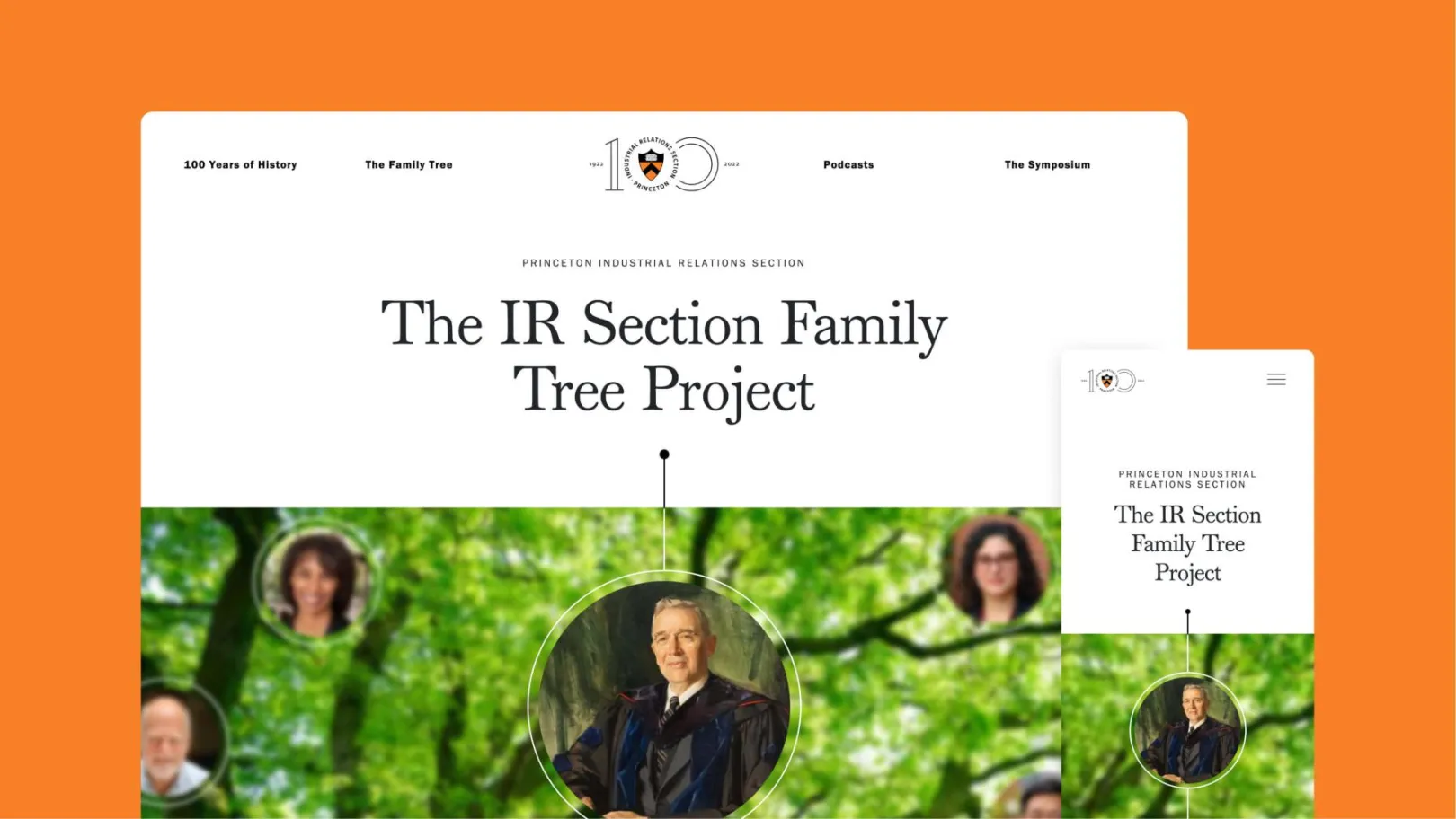 Screenshot of the IRS website family tree feature