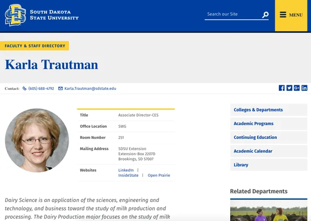 Individual Faculty bio from style guide