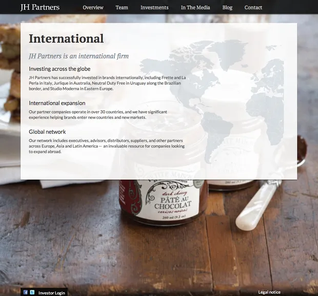 JH Partners International Page