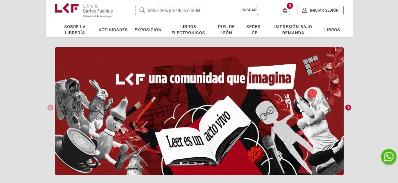 Librería Carlos Fuentes homepage