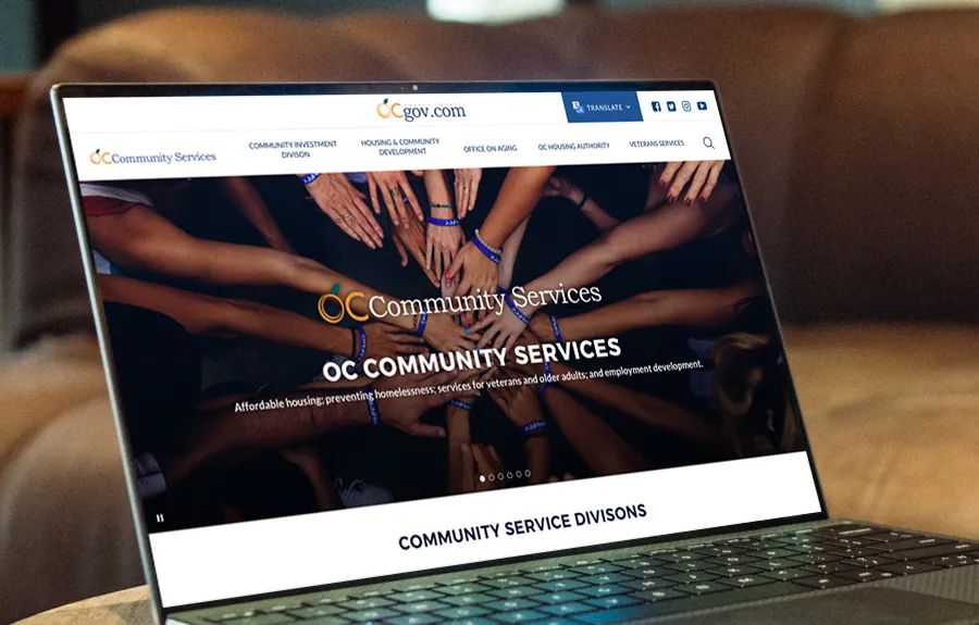 Orange County California web page
