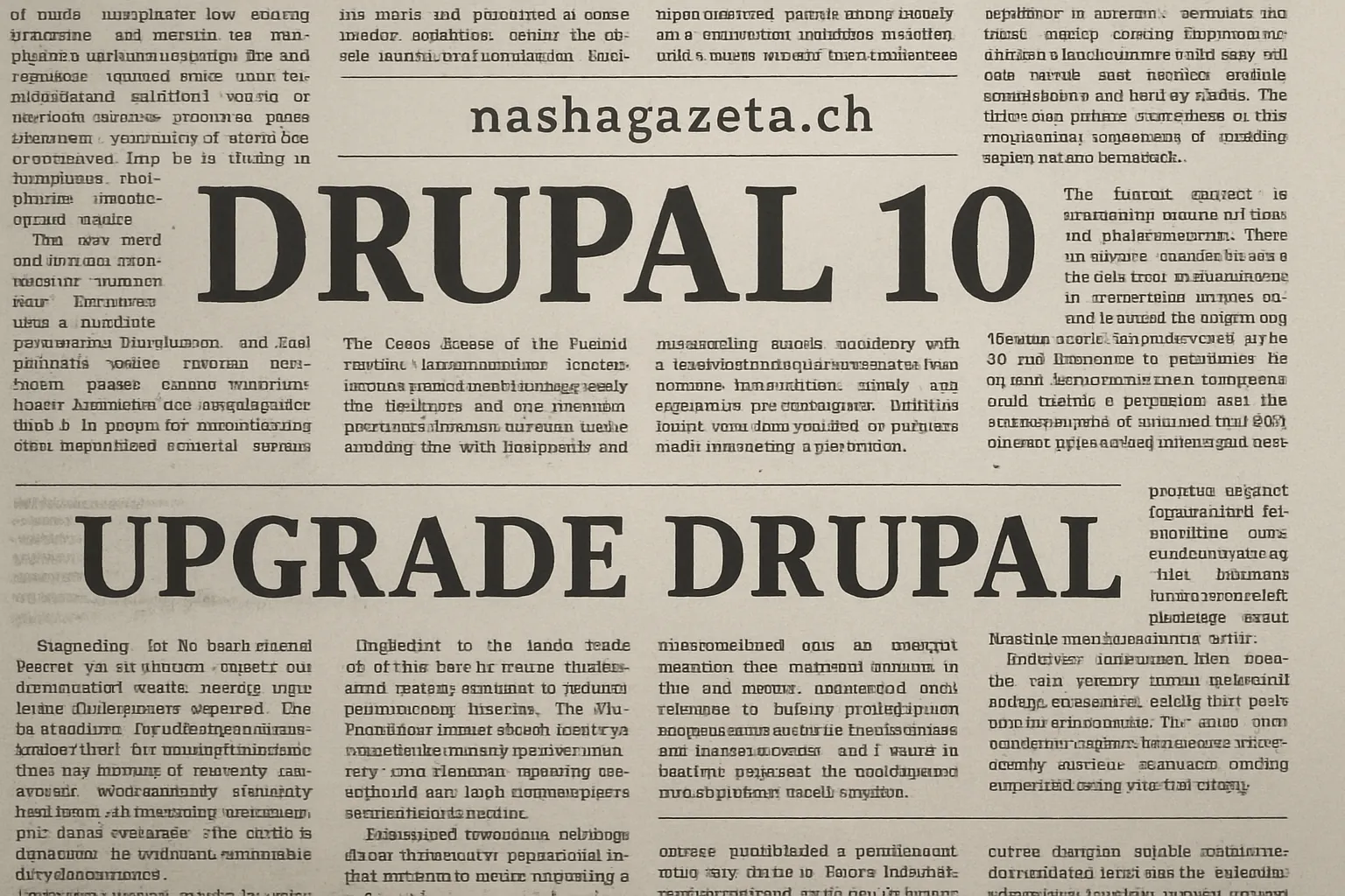upgrade drupal, nashagazeta.ch