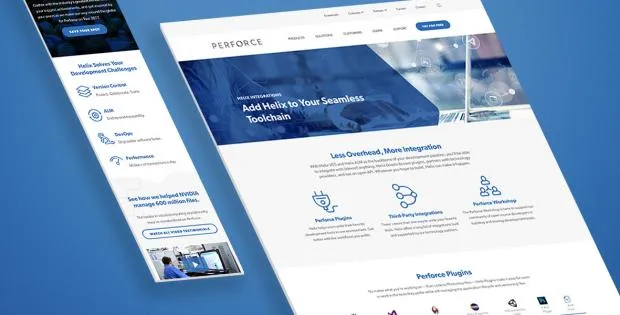 Perforce Software B2b website 