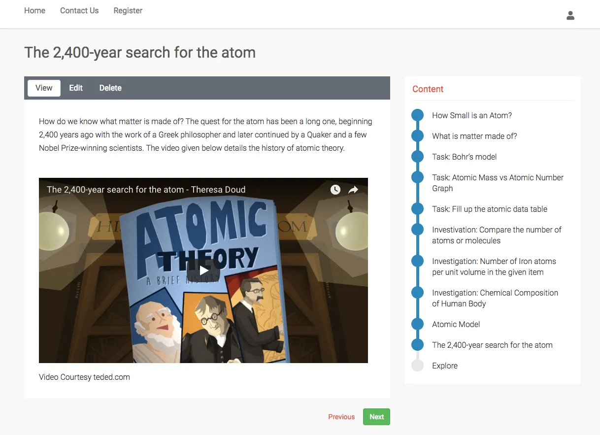 One block on left with video and second on right
