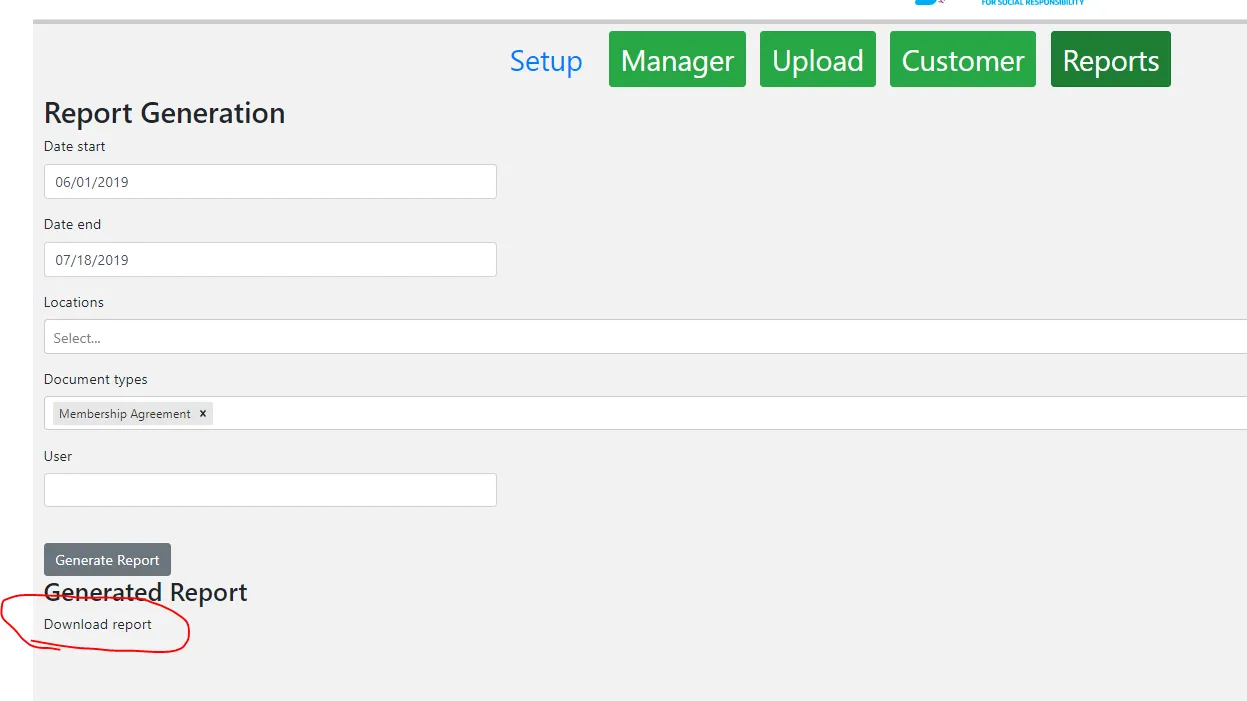 Reports for Digital Signature Capture