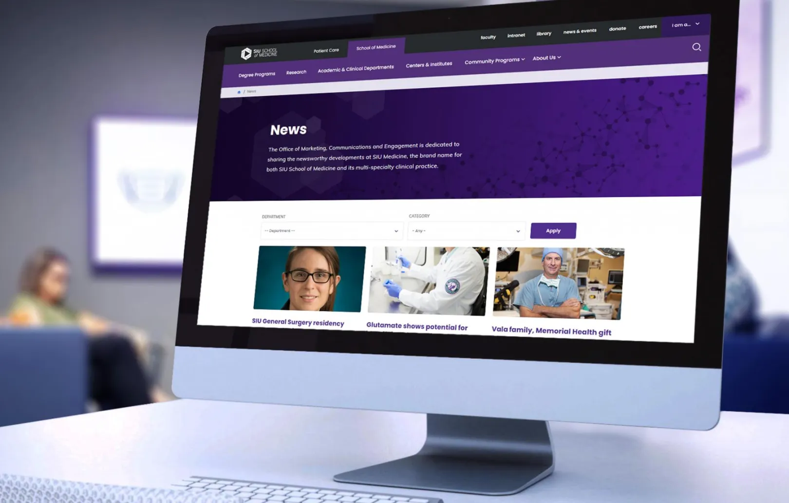 SIU med web page