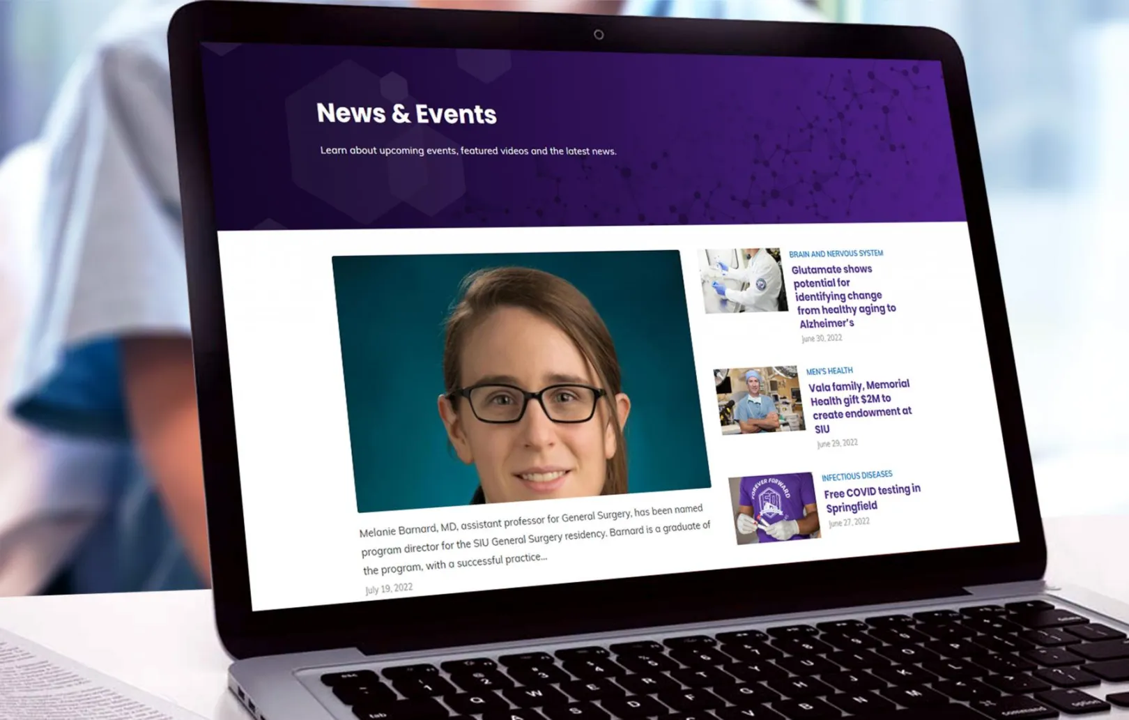 SIU med web page