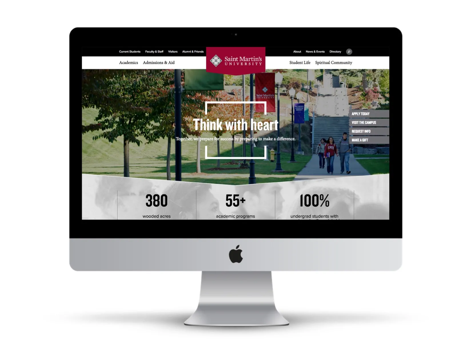 Saint Martin's University Website Design by OHO Interactive