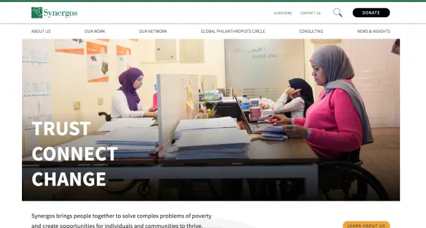 Mediacurrent's Drupal 8 Redesign of Synergos.org 