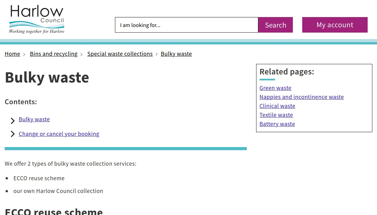 Harlow Council Website Drupal 8