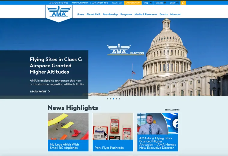 cademy of Model Aeronautics (AMA) – AWS Migration with DevPanel