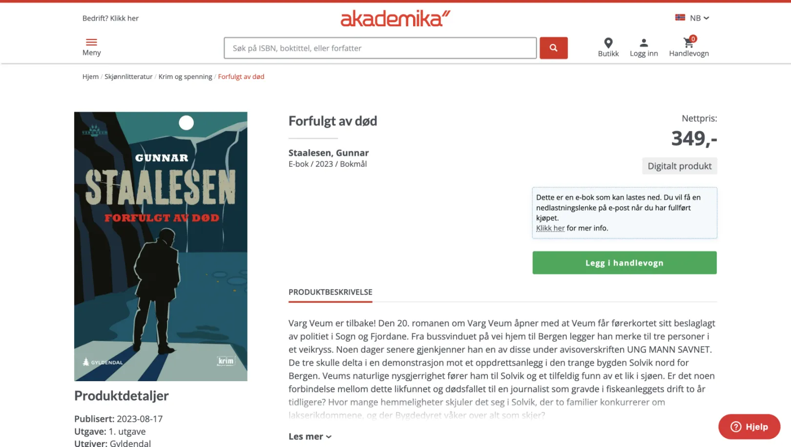 Akademika product page