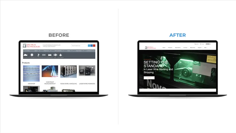 Spectrum Technologies website homepage