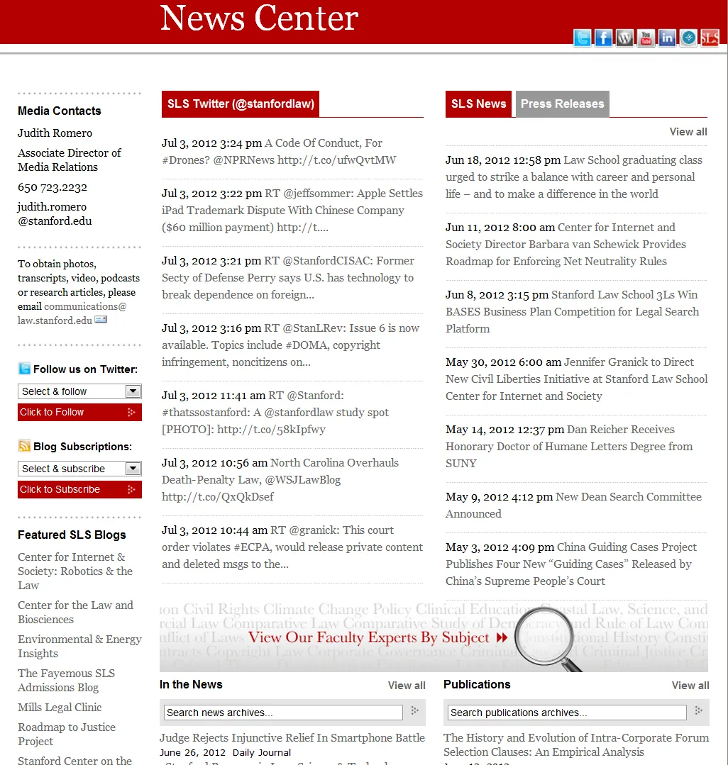 Stanford Law School News Center