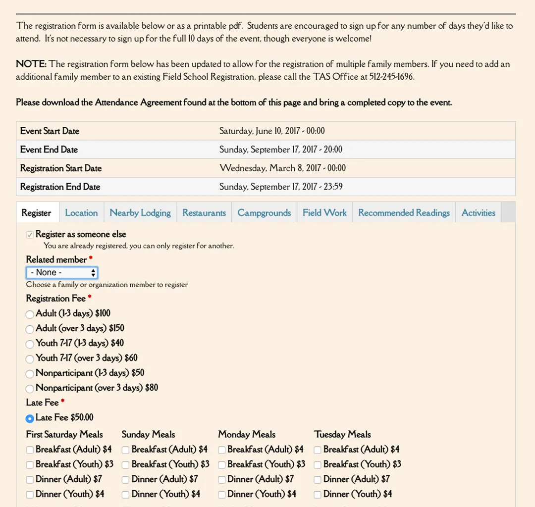 CiviCRM Entity Event Registration Page with Custom Design and Layout