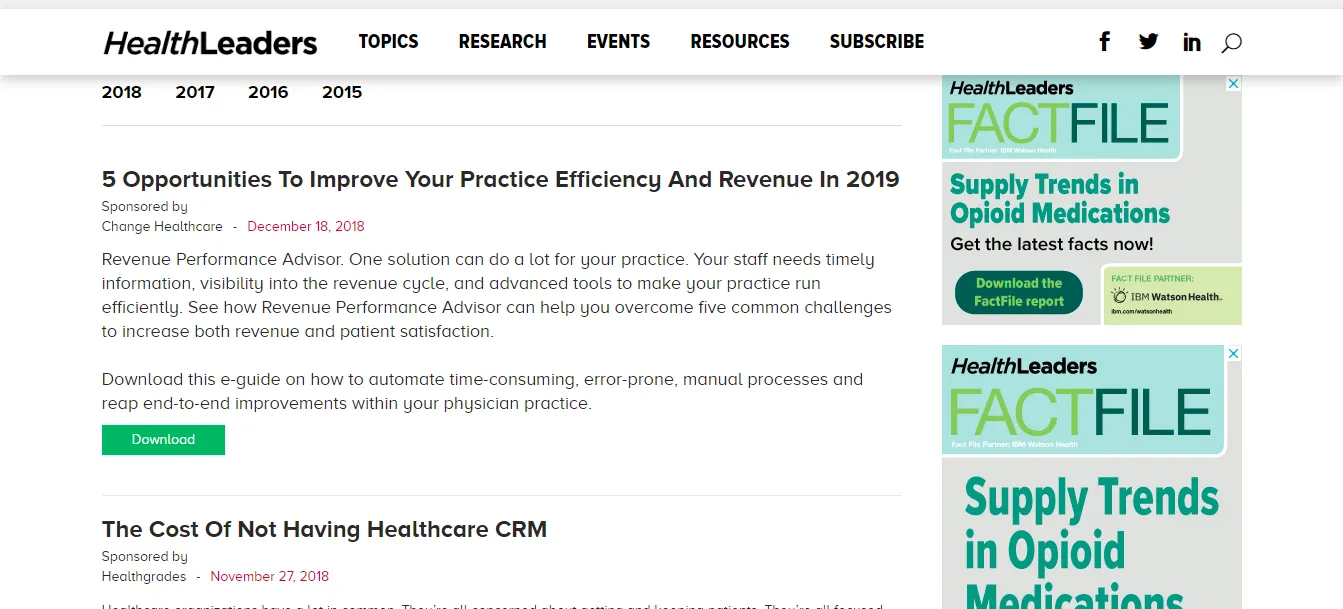 HealthLeaders Media Whitepapers