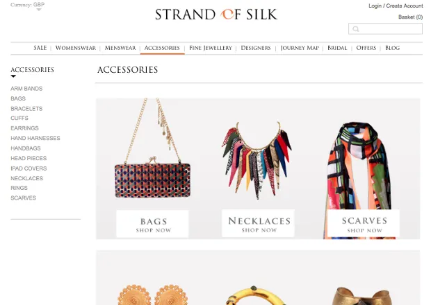 Indian Designer Accessories Landing Page