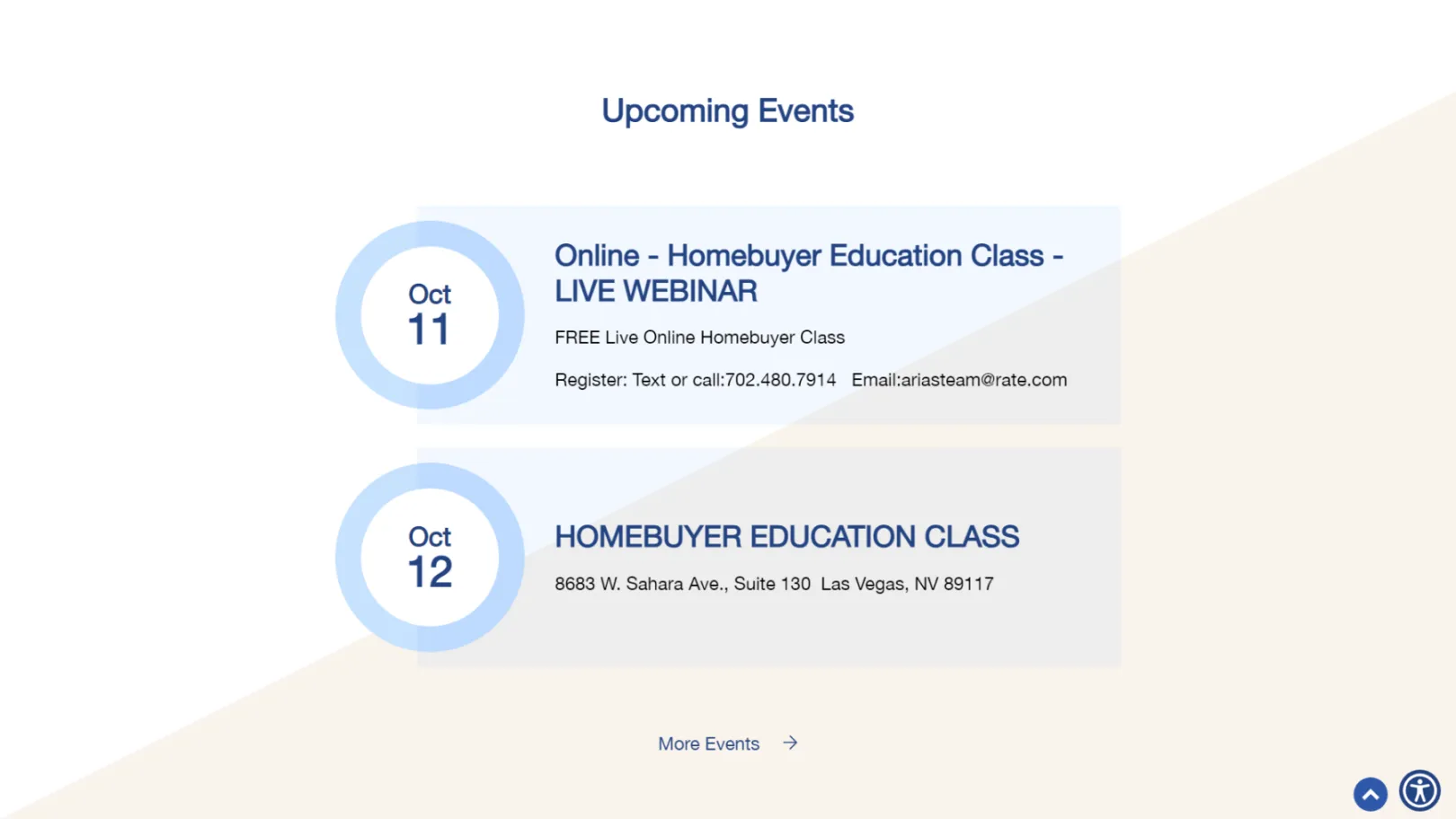 Upcoming events