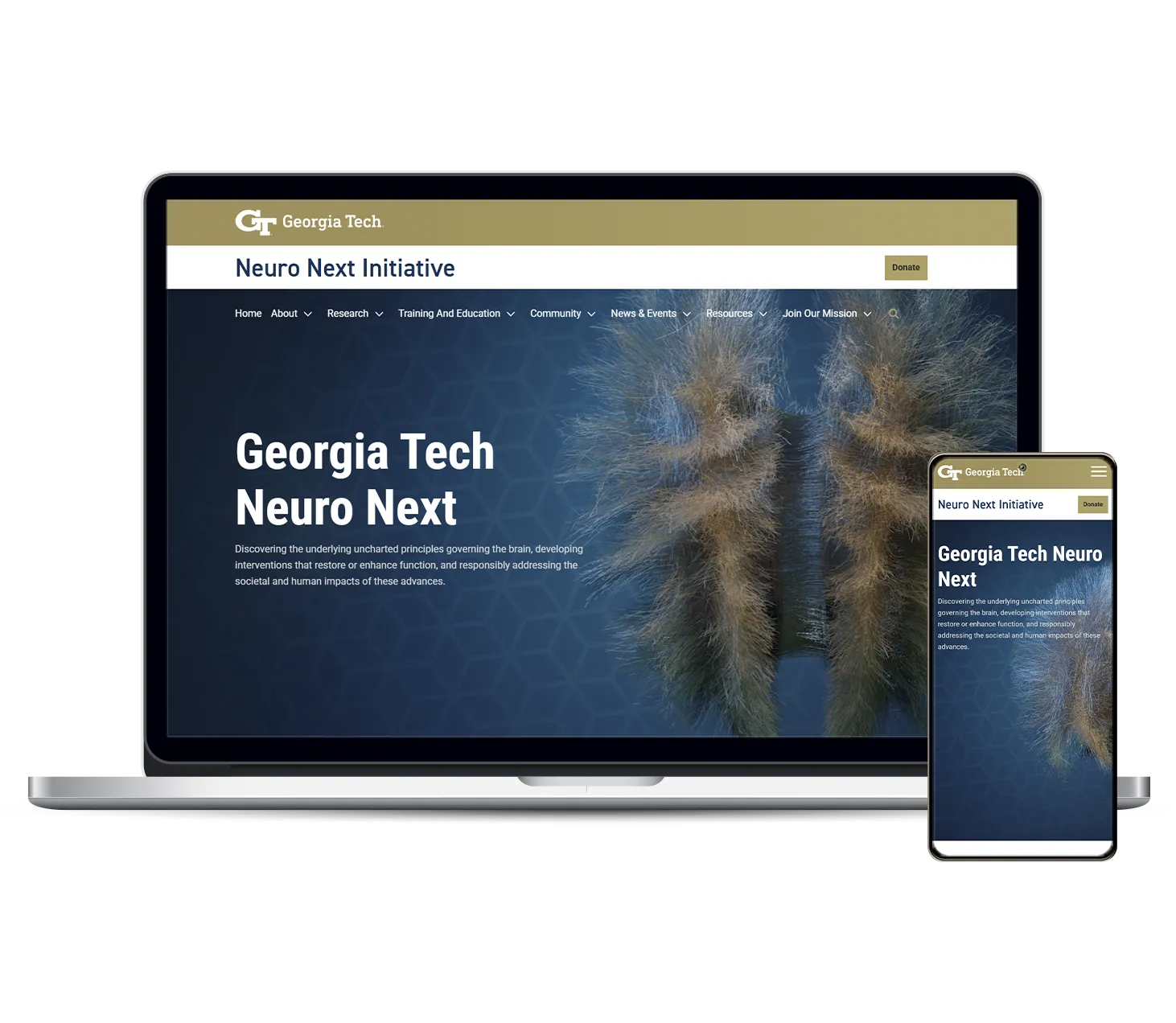 Georgia Tech Neuro Next website screenshot