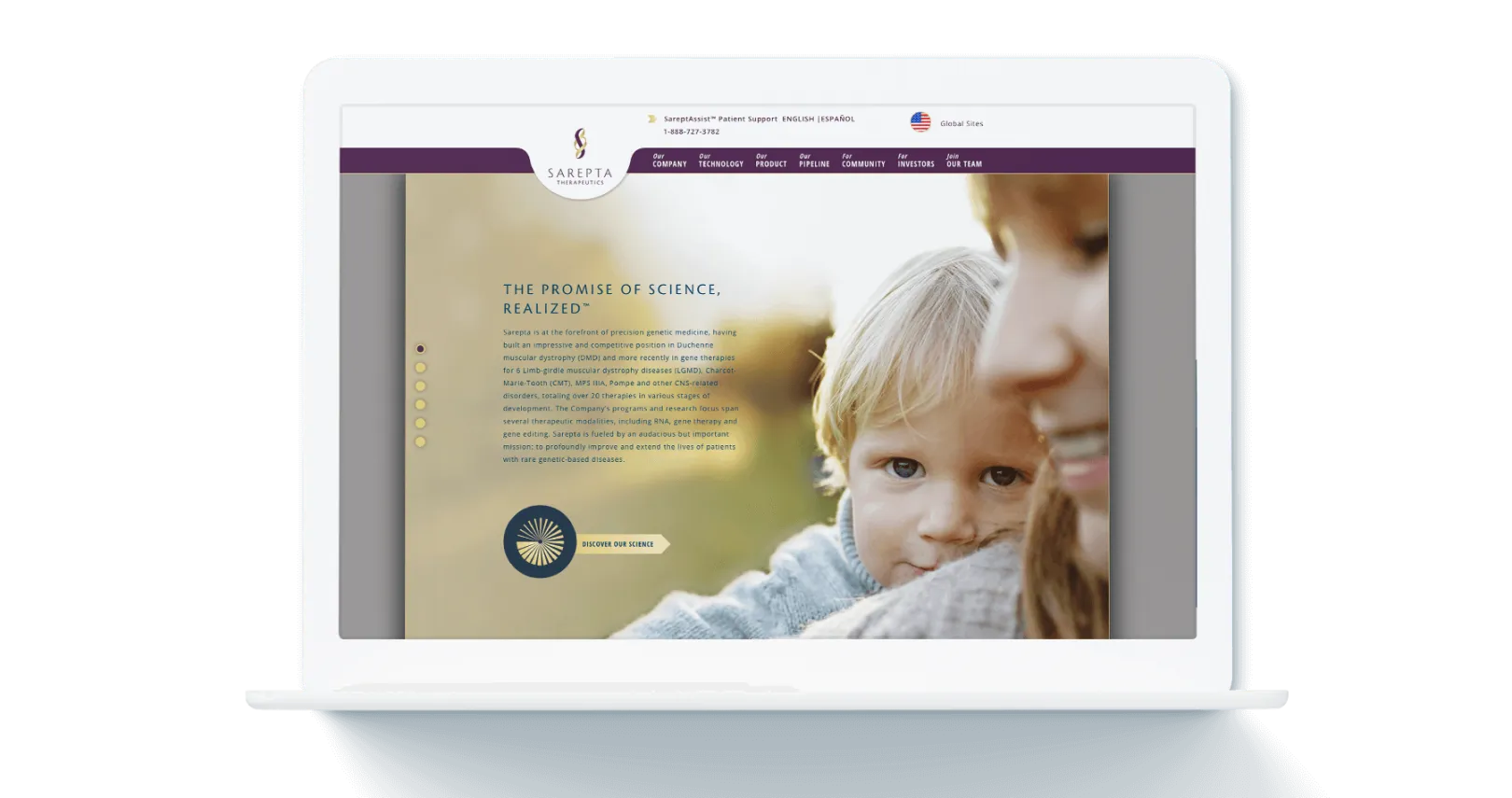 Sarepta Therapeutics Internal Webpage