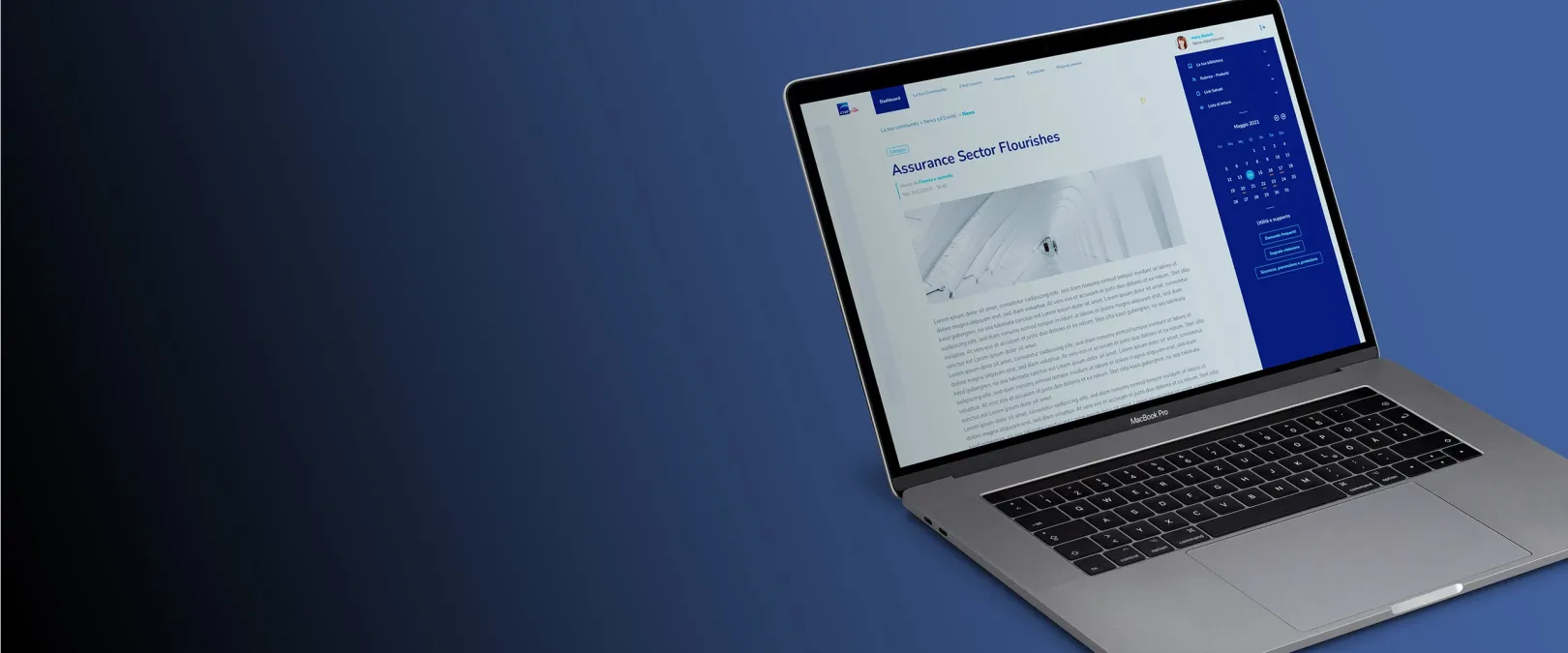 The CNP Vita Employee Experience Platform shown on a laptop