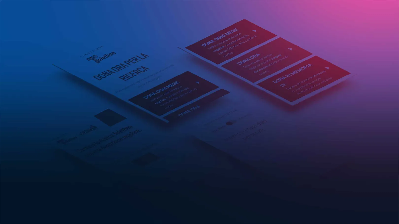 The Telethon institutional website powered by Drupal