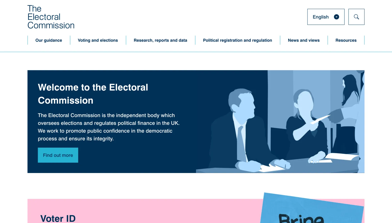 The Electoral Commission homepage