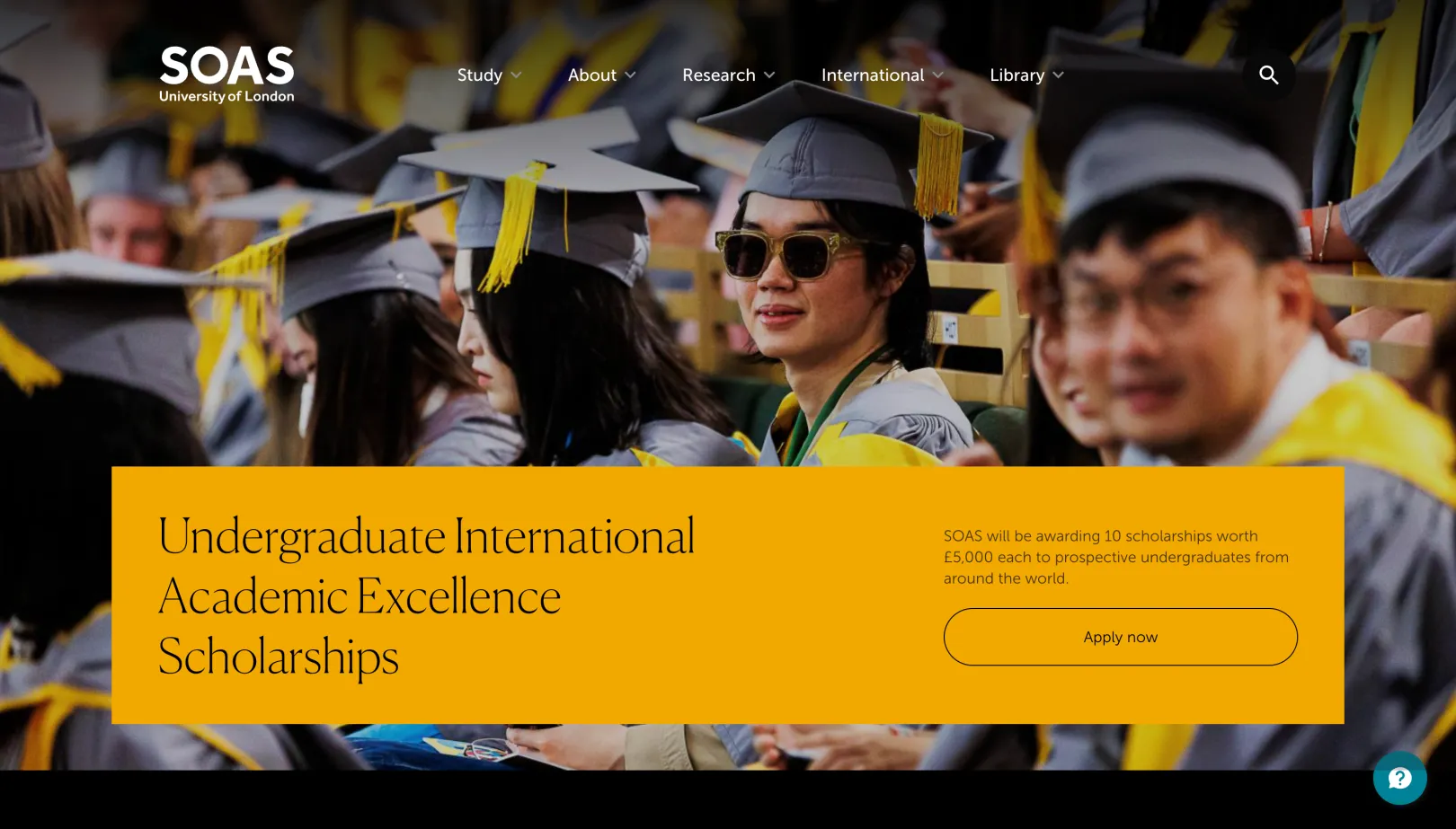 SOAS University of London's homepage