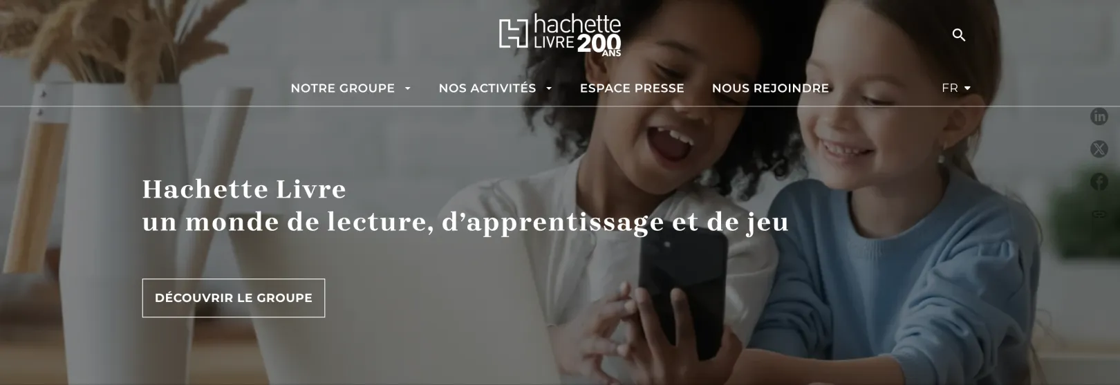 Hachette.com homepage