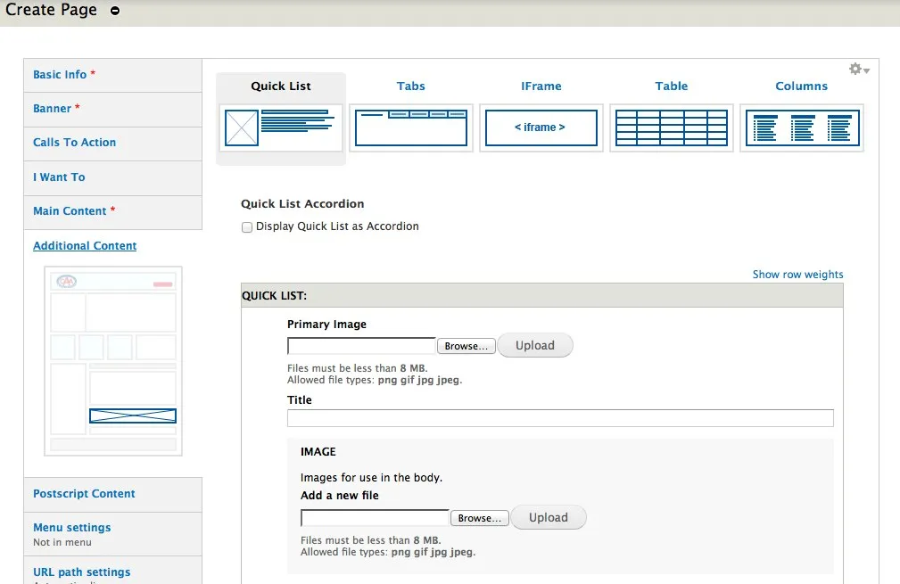 Custom graphics to enhance back end Drupal 