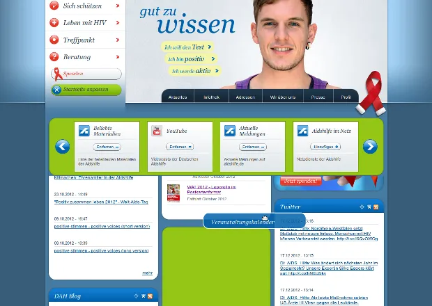 Interactive portlet engine on front page